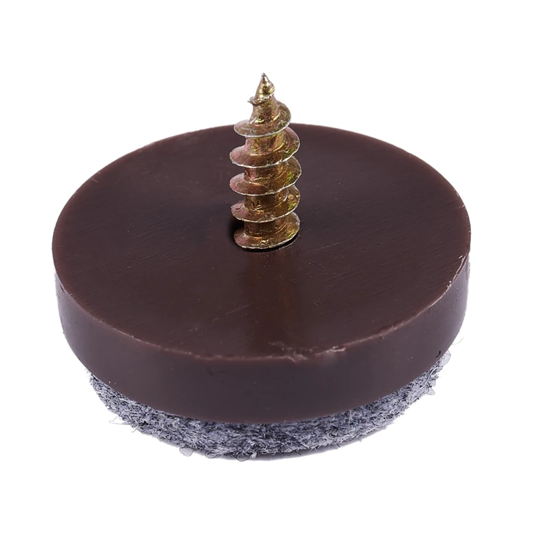 Акция! 40 шт. скользящие накладки для мебели винтовые из войлока напольные