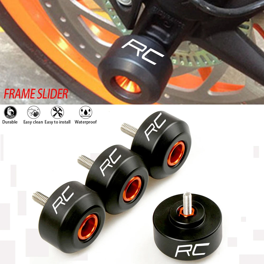 

CNC Front Rear Fork Wheel Frame Slider Crash Protector Pads Roda For KTM DUKE/RC 125 200 250 390 690 DUKE125 200 DUKE250 DUKE390