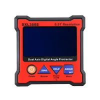 DXL360S Dual Axis Angle Protractor dumpy level High precision Dual-axis Level Gauge diagnostic tool with 5 Side Magnetic Base