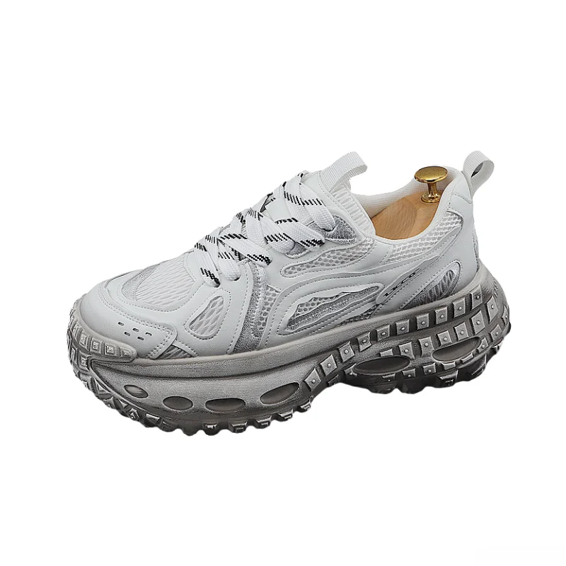 Dir Old Mesh Dad Shoes Men's Summer Popular INS Fashionable Thick Bottom Increased Retro Sports Casual