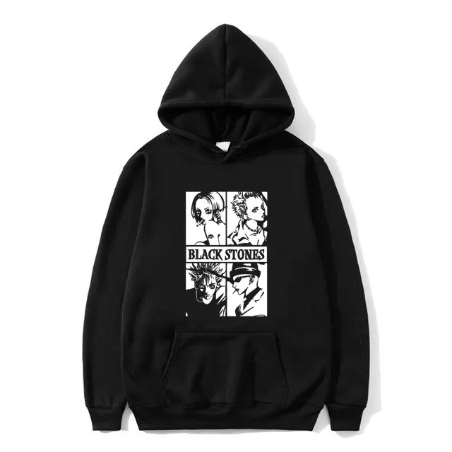 

Manga Nana Graphic Hoodie Unisex Fashion Oversized Sweatshirt Men Women Anime Black Hooded Sportswear Man Fleece Cotton Hoodies