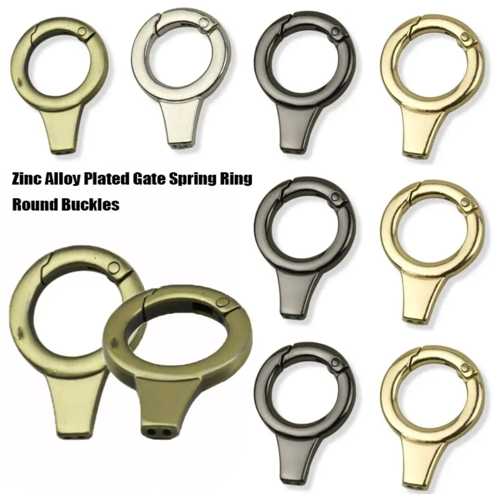 

Zinc Alloy Plated Gate Buckle New 16mm Multicolors Spring Round Ring Purses Handbags Carabiner Outdoor Tool