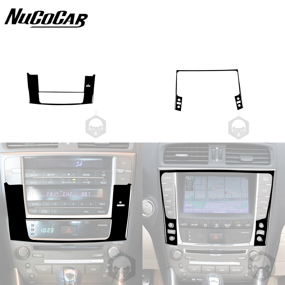 

Для LEXUS IS250 300 350C 06-12 черная панель управления воздушным кондиционером и навигацией аксессуары для салона автомобиля декоративные наклейки