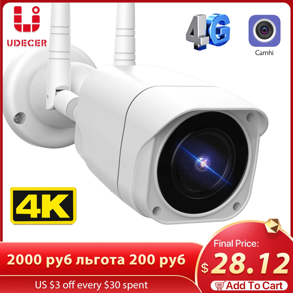 

Наружная IP-камера 8 Мп, 4K, 4G, SIM-карта, 5 МП, Wi-Fi, беспроводная цилиндрическая камера, металлический корпус, P2P, видеонаблюдение, CamhiAPP