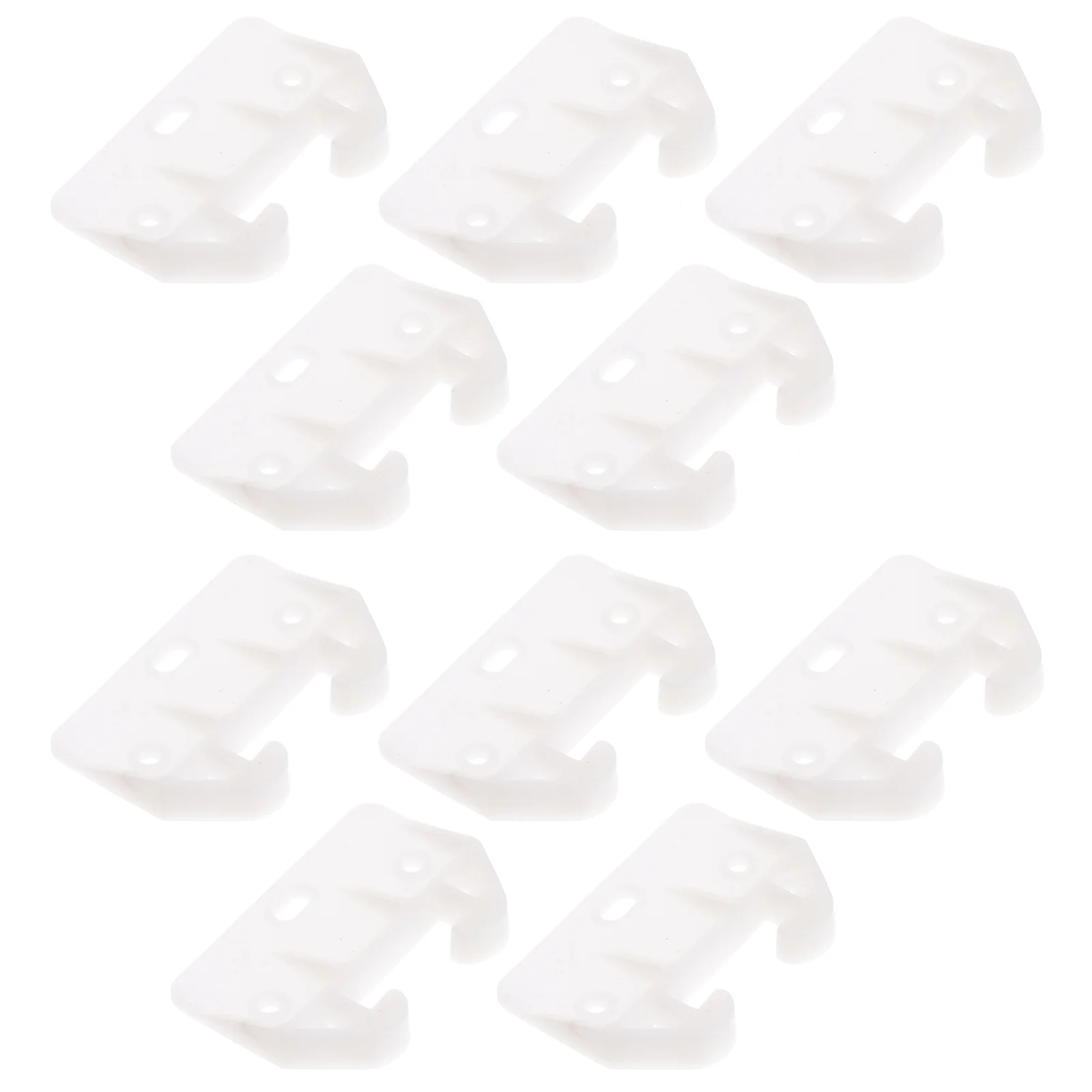 

10pcs Plastic Drawer Rail Guides Replacement Parts Drawer Systems (White)
