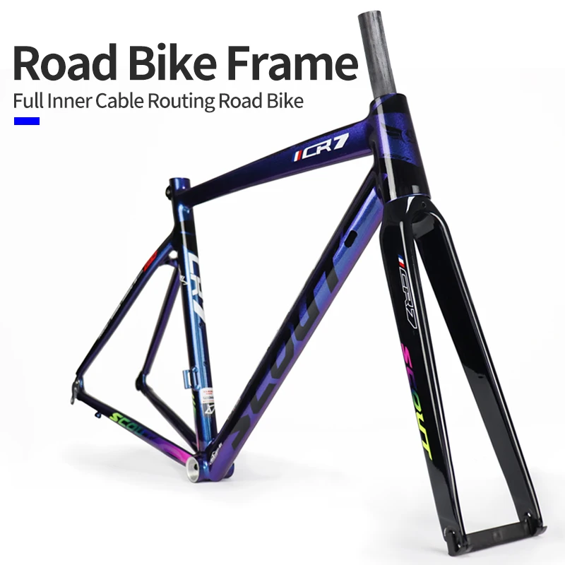 Bike Frame Ready to Ship Hot-Selling Road Bicycle Frame Mini Road Bike Frame set 700C With Carbon Fork Gravel Bike Parts