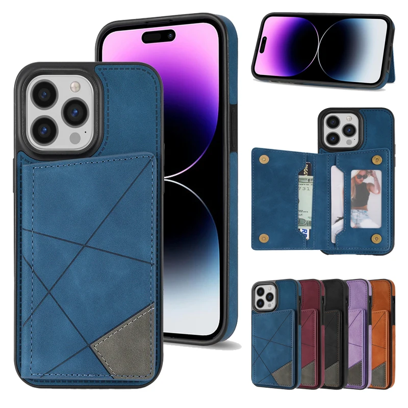 

Кожаный чехол с подставкой для iPhone14 Pro Max14 Plus 11 12 13 Pro Max12 13 Mini 6 6S 7 8 Plus XS Max X XR SE2022 2020
