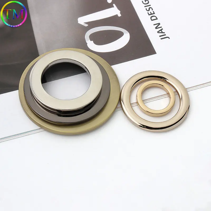 10-50 Pieces Metal Flat Custom O-Ring Bag Buckles Women Handbag Strap Clothes Decorative Clasp Loop Diy Hardware Accessories
