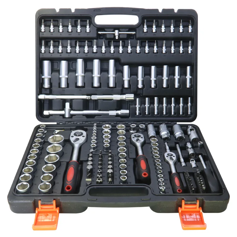 Professional Mechanic Tool Box Workshop Portable Garage Storage Tool Box Set Auto Repair Socket Kits Household Supplies