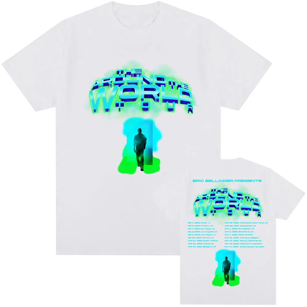 Новая футболка The Around World 2025 с принтом Певец Эрик Белллер одежда графическим