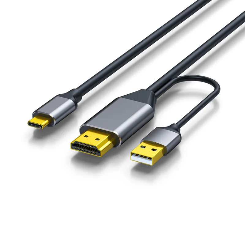 Фото Кабель HDMI-USB C 4K@60 Гц 2M/6FT HDMI-совместимый с USB Type C для PS5, Xbox, Xreal Air Nreal Air, портативный монитор, Nintendo №2