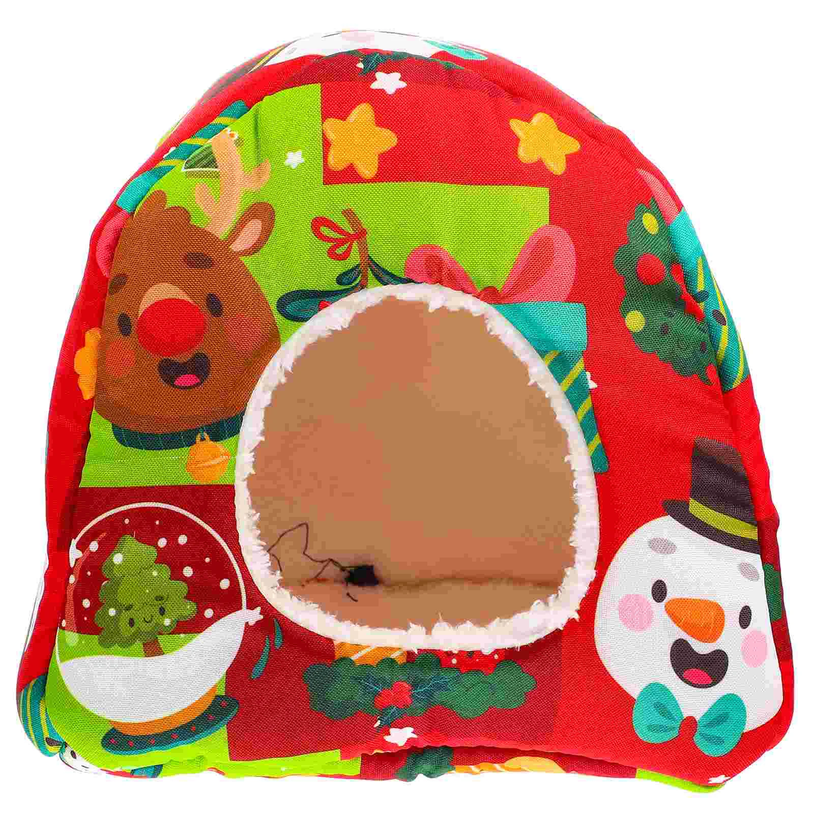 

Hamster Bed House Warm Winterhideout Guineaparrot Caverat Hedgehog Glider Sugar Bird Pet Hideaway Animal Hut Cozy Warmer Soft