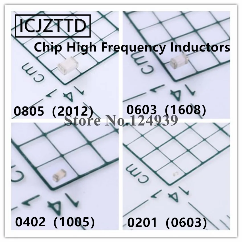 0805/0603/0402/0201 Chip High Frequency Inductors 0.6NH 0.8NH 1NH 1.2NH 1.5NH 1.8NH 2NH 2.2NH 2.4NH 2.7NH 3NH 3.3NH 3.6NH 3.9NH