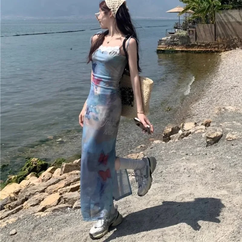 Летние платья женские Hotsweet повседневное праздничное пляжное платье для девочек