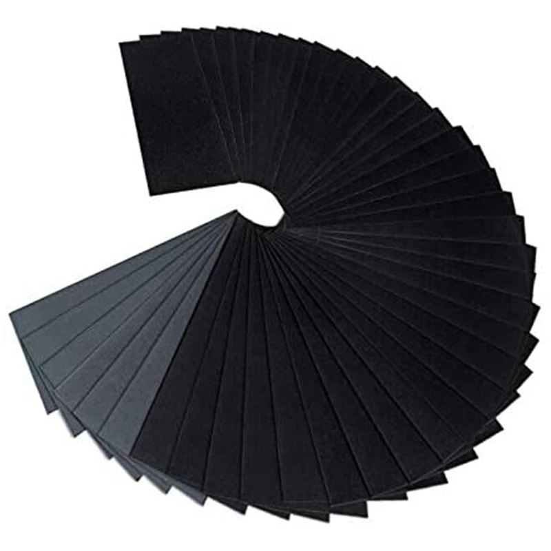 

40 Sheets Of Fine Sandpaper (400-5000 Grit) Dry/Wet Waterproof Sandpaper Grit For Metal, Wood, Glass, Plastic Cars
