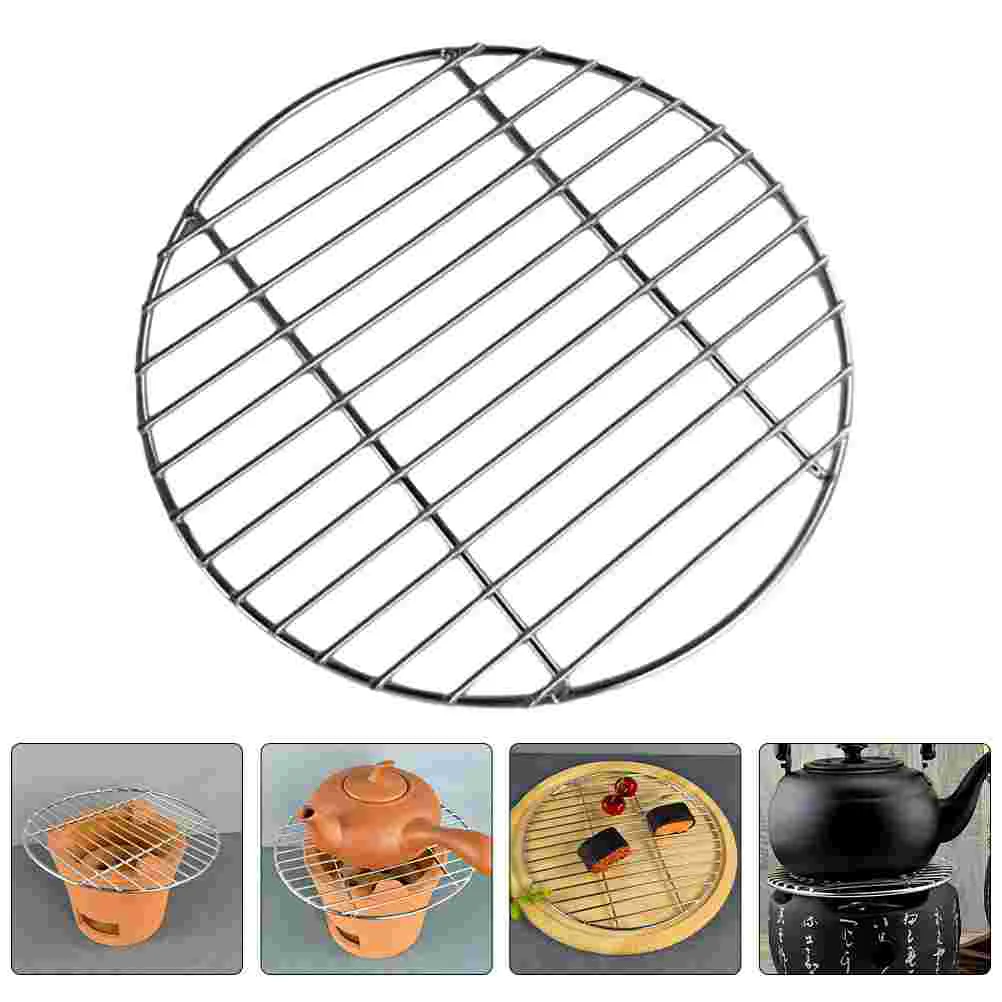 

Grill Mesh Mat Bbq Grilling Metal Round Net Stainless Steel Barbecue Outdoor Baking Pad