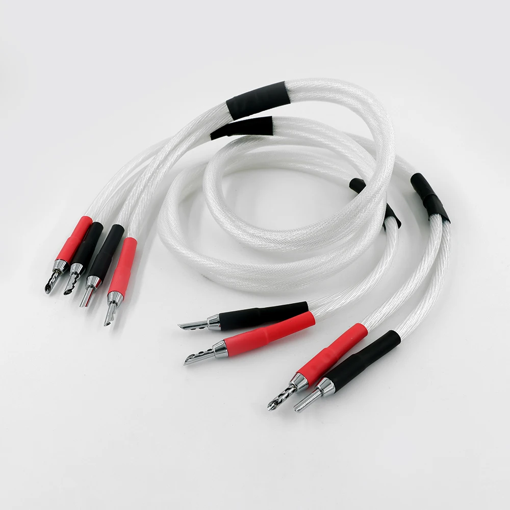 Новинка одна пара 5 дюймовых кабелей nocc (99.997%) обновленный высококлассный кабель