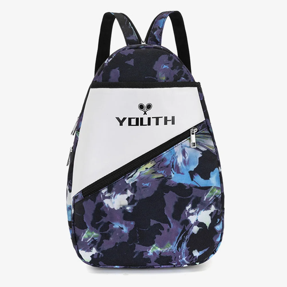 

Oxford Sports Backpack Letter Printed Shoulder Bags Contrast Color Design Bag Multifunctional Waterproof Badminton Tennis Bag