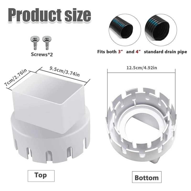 Адаптер водосточной трубы для сливной универсальные удлинители на крыше прочный
