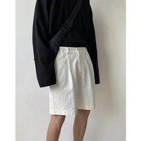 summer cotton shorts men fashion society mens dress shorts korean loose straight casual shorts mens formal suit shorts m xl