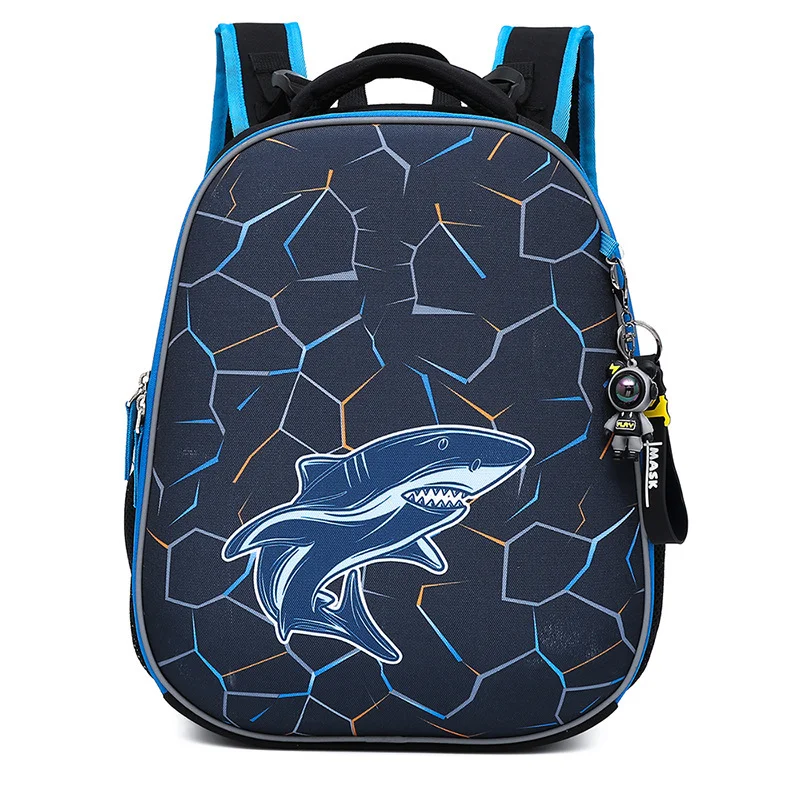

New 2022 School Bag for Boys School Backpacks Shark Astronaut Print Knapsack Children Backpack Primary Orthopedic Schoolbag