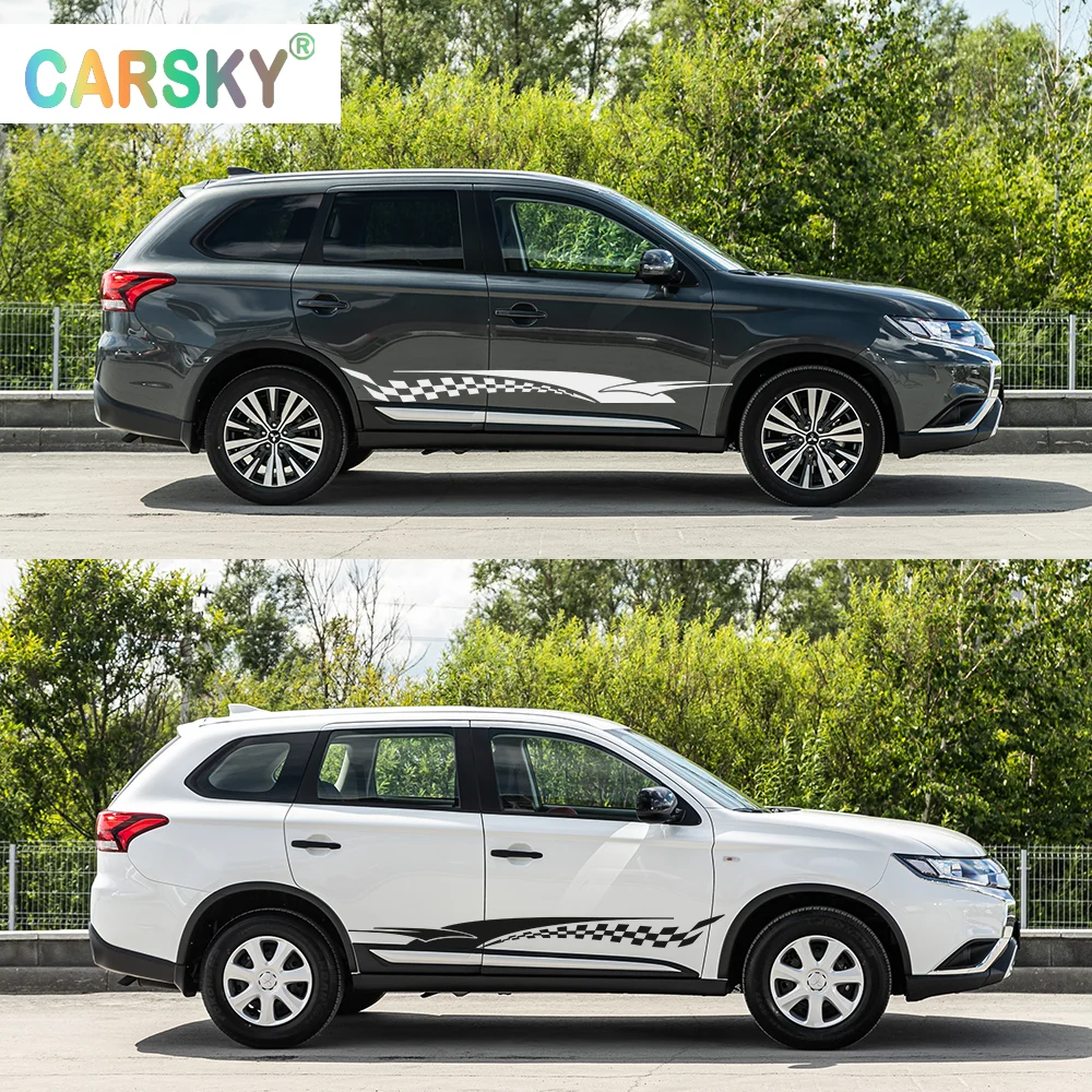 

Car Door Long Stripe Stickers For Windows Car Truck General Car Vinyl Sticker 2-piece Set of Car Face Protection Cutting Decals