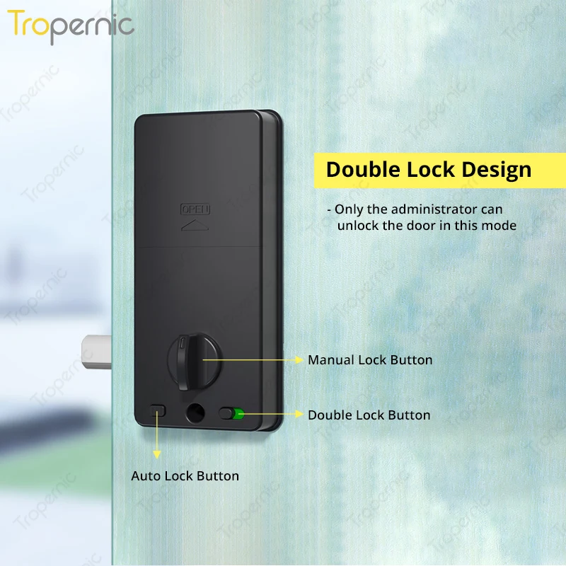 Смарт-замок с блокировкой по отпечатку пальца для входной двери Alexa WiFi TTlock App -