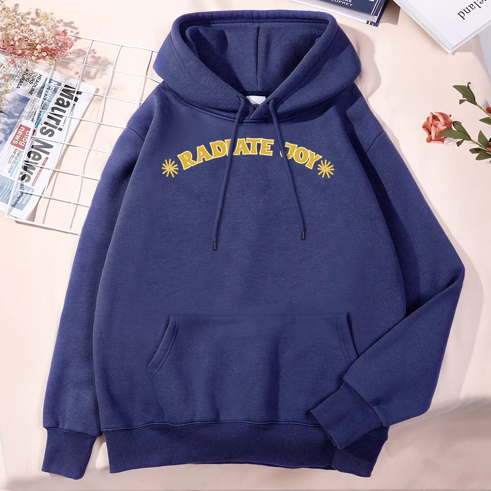 

Radiate Joy Happy Everyday Men'S Hoodie Classic Creativity Tracksuit Fashion Quality Clothing Vintage Harajuku Hoodies For Men