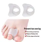 1 пара, Силиконовые ортопедические разделители для большого пальца стопы, сепаратор для пальцев ноги корректирующая накладка, инструмент для массажа ног