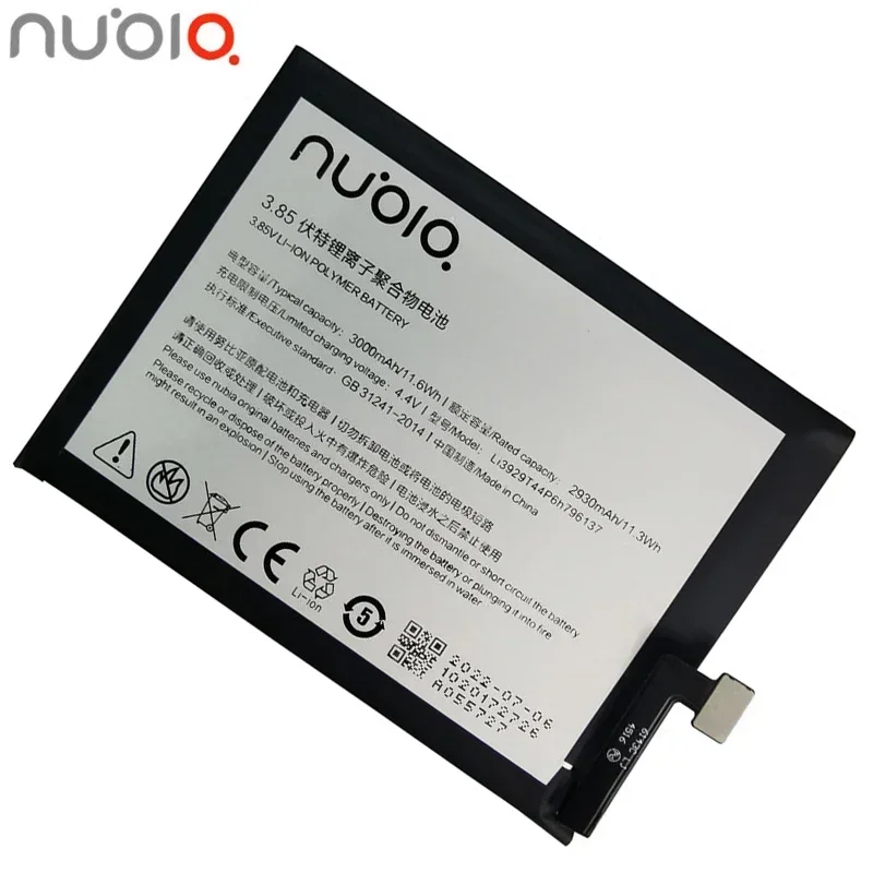 100% оригинал Li3929T44P6h 796137 Аккумулятор для ZTE Nubia Z11miniS Z11 miniS NX549J Z17mini Z17 mini NX569H NX569J 3000