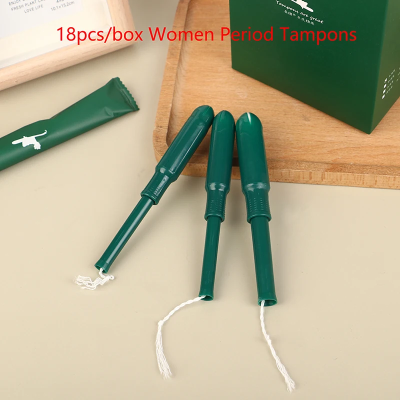 

18 Pcs Reusable Detox Pearls Applicator Medical Plastics Tube Women Period Tampons Easy Insert to Vagina Pusher Booster