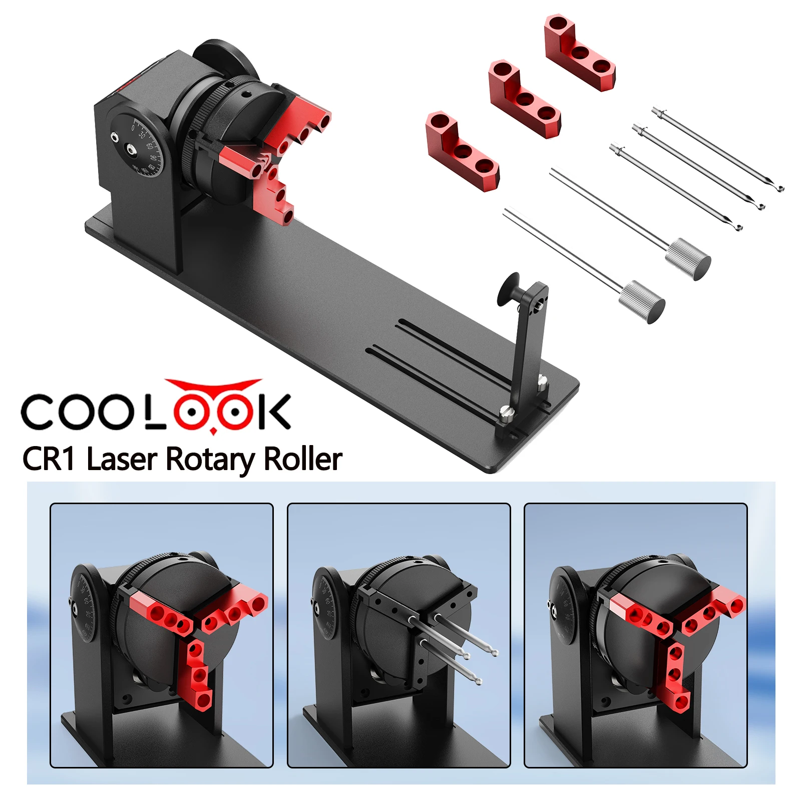 COOLOOK CR1 лазерный роторный ролик 3 в 1 Многофункциональный роликовый патронный