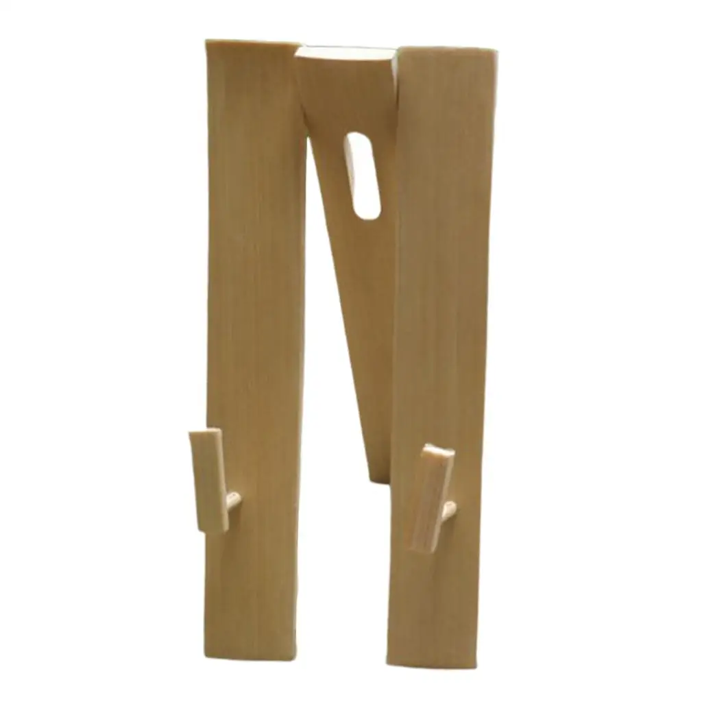 

Bamboo Tripod Folding Fan Stand Wall Mount, Sturdy Display Base; Large Japanese