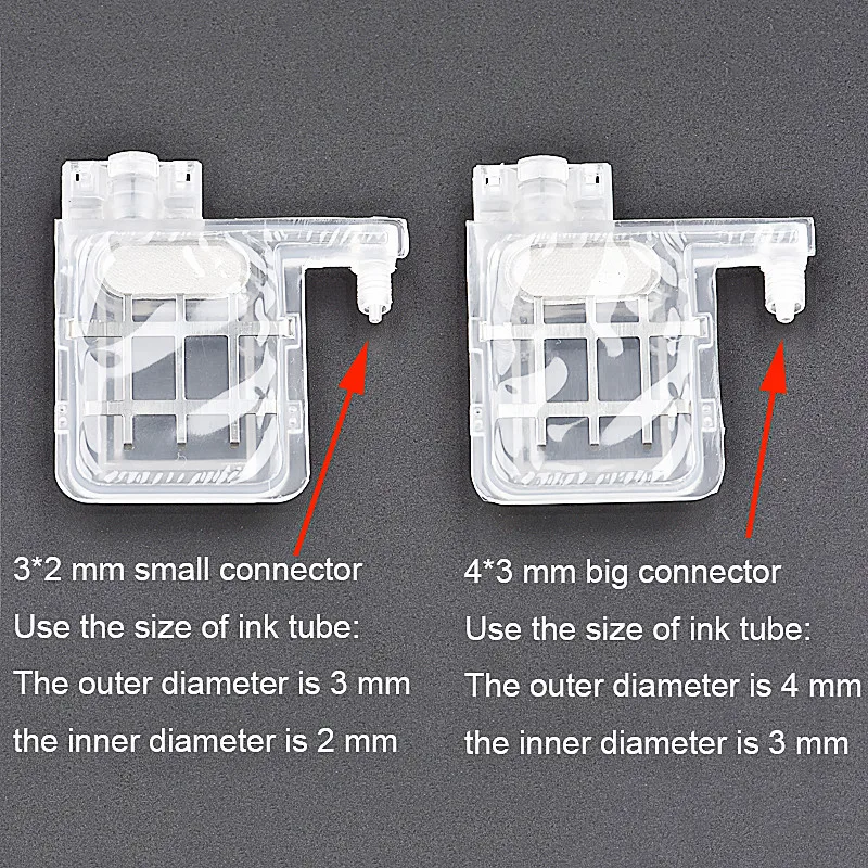 Printhead Ink dumper Filterfor EPSON XP600 TX800 DX4 DX5 Printer Transparent Damper | Parts &amp Accessories