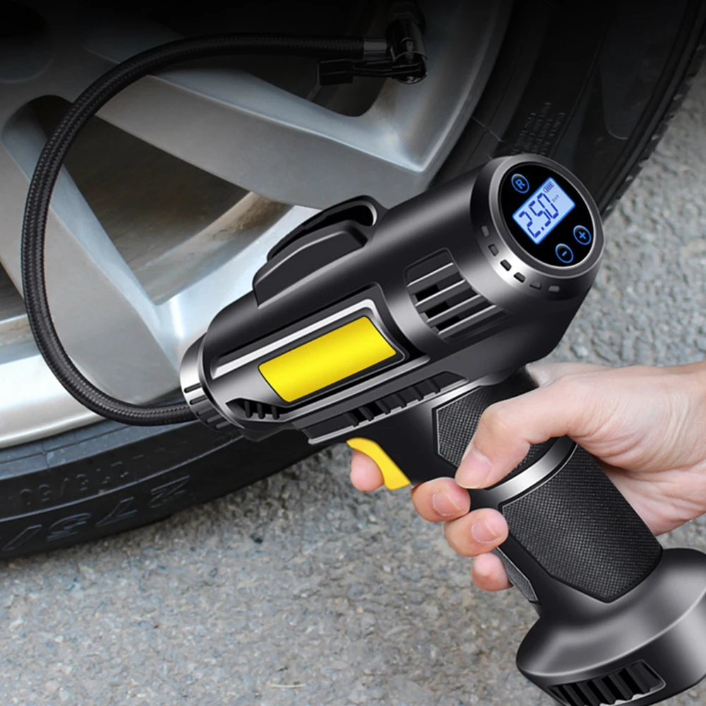 

120W Car Air Pump Electric Car Tire Inflatable Pump Portable Rechargeable Air Compressor Digital Auto Tire Inflator Equipment