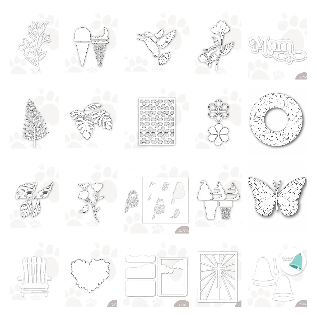 

Emon Zest Floral Stem Hummingbird Metal Cutting Dies For Diy Scrapbooking Crafts Maker Photo Album Template Handmade Decoration