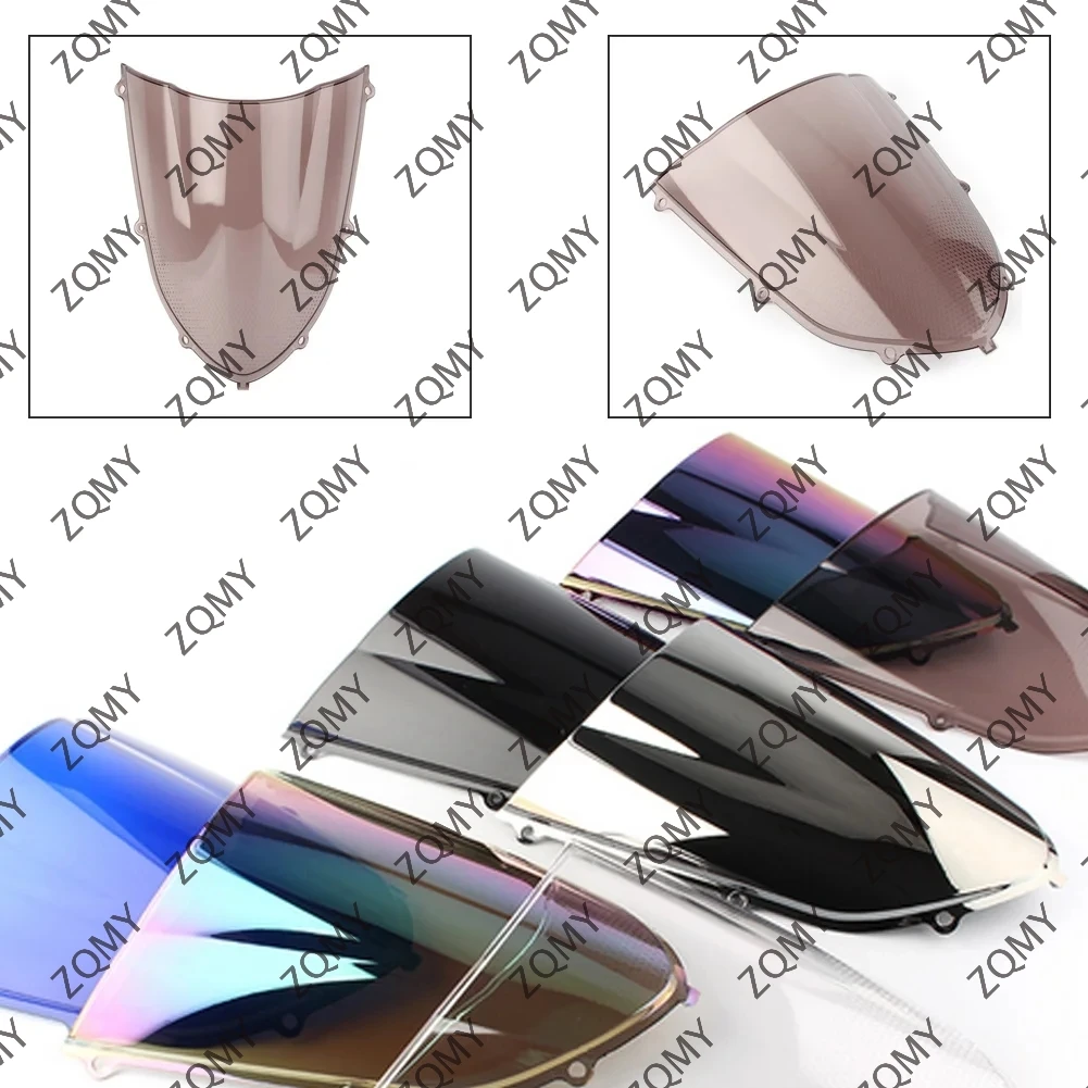 

Лобовое стекло для мотоцикла ZX10R 04 05, лобовое стекло из АБС-пластика, двойной пузырь для Kawasaki ZX-10R 2004 2005, аксессуары для мотоциклов