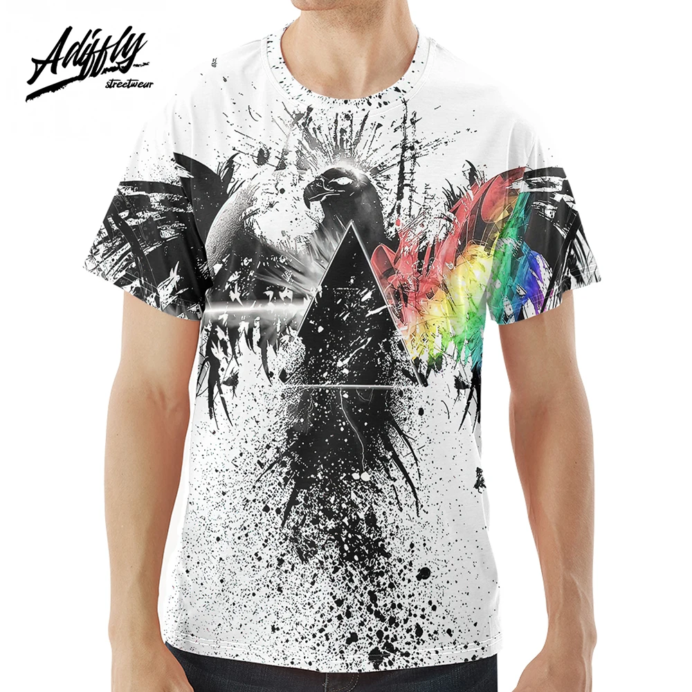 

Adiffly Summer Ink Eagle Short Sleeve 3D Print Graphic T-Shirt Casual Breathable Top Men Oversized T Shirt S-5XL Fashion Clothes