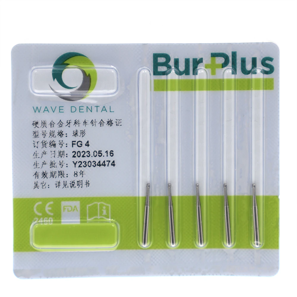 

Wave Dental Carbide Bur Round Ball Friction Grip High Speed FG