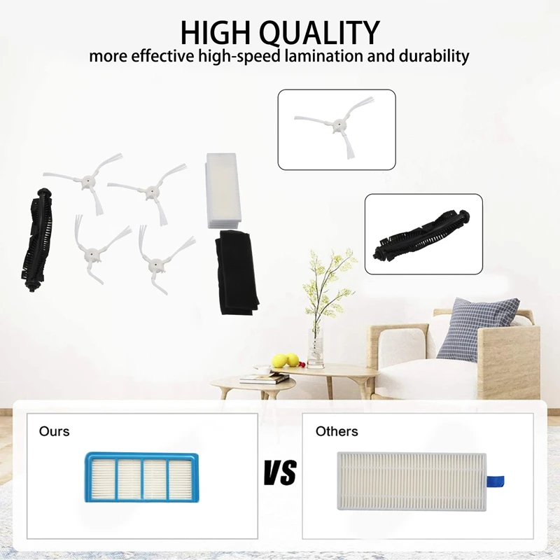 Основная щетка в рулоне боковая HEPA-фильтр для робота-пылесоса 360 S6 запасные части