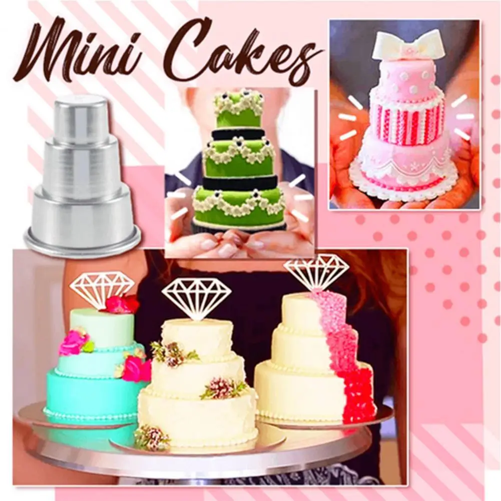 

Cake Baking Mold Multipurpose Cake Mold Pan High Temperature Resistant 3 Tiers Cake Pan