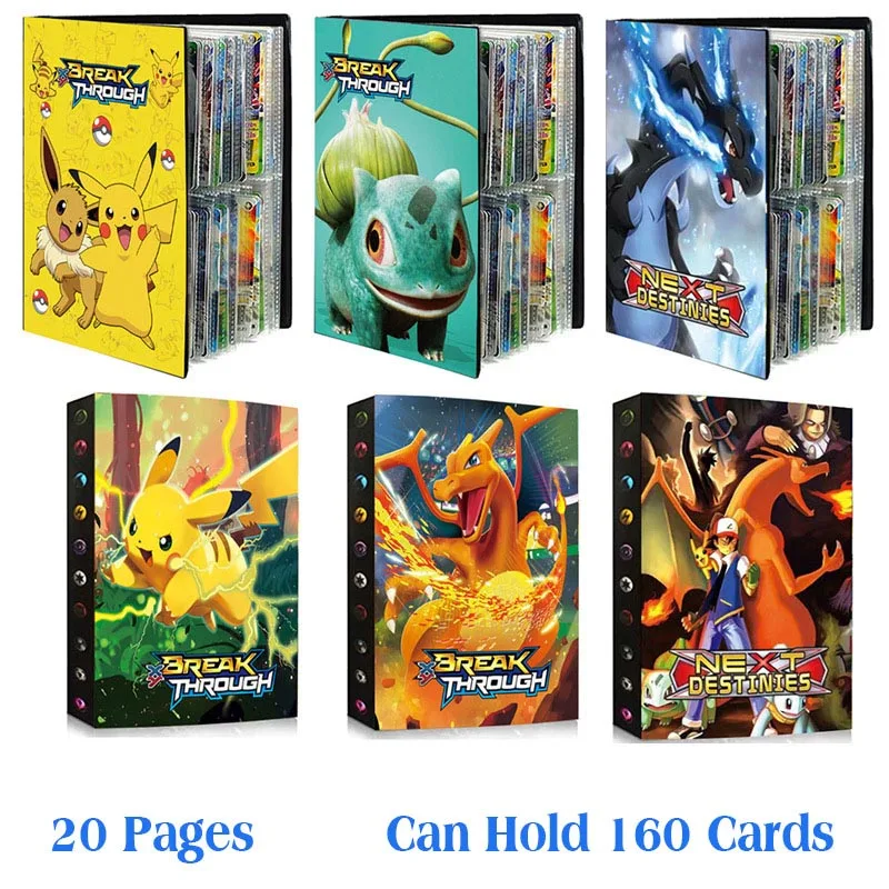 160 шт. альбом для карт с покемоном 20 страниц |