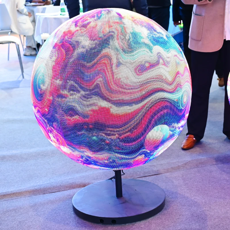 Сферический LED-экран для рекламы: круглый 3D-дисплей в виде шара, полноцветный, на заказ, от фабрики в Шэньчжэне (art.: 3920db66bdedb) - 3920db66bdedb