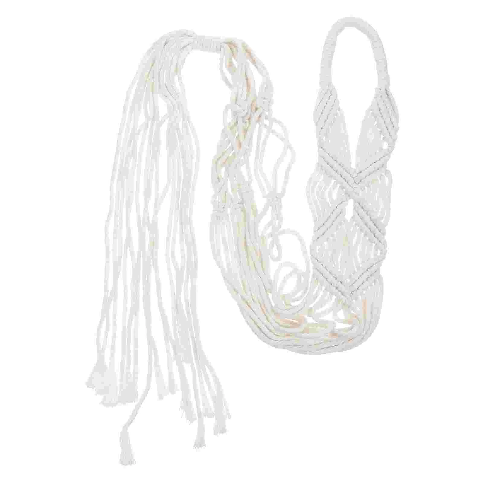 

Net Pocket Flowerpot Planter Pots Indoor Plants Rope Hanger Wall Hanging Indoor Hangers Cotton Hanger Bracket