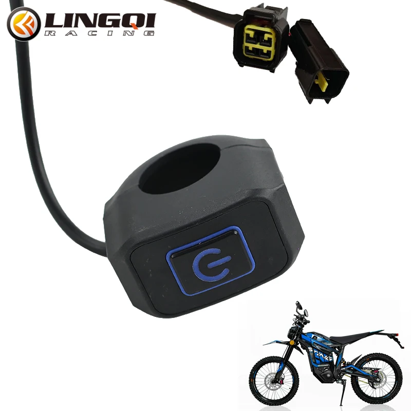 

LINGQI RACING мотоциклетный переключатель на руль, фара, звуковой сигнал, кнопка освещения для Talaria Sting, универсальный грязевой пит-байк
