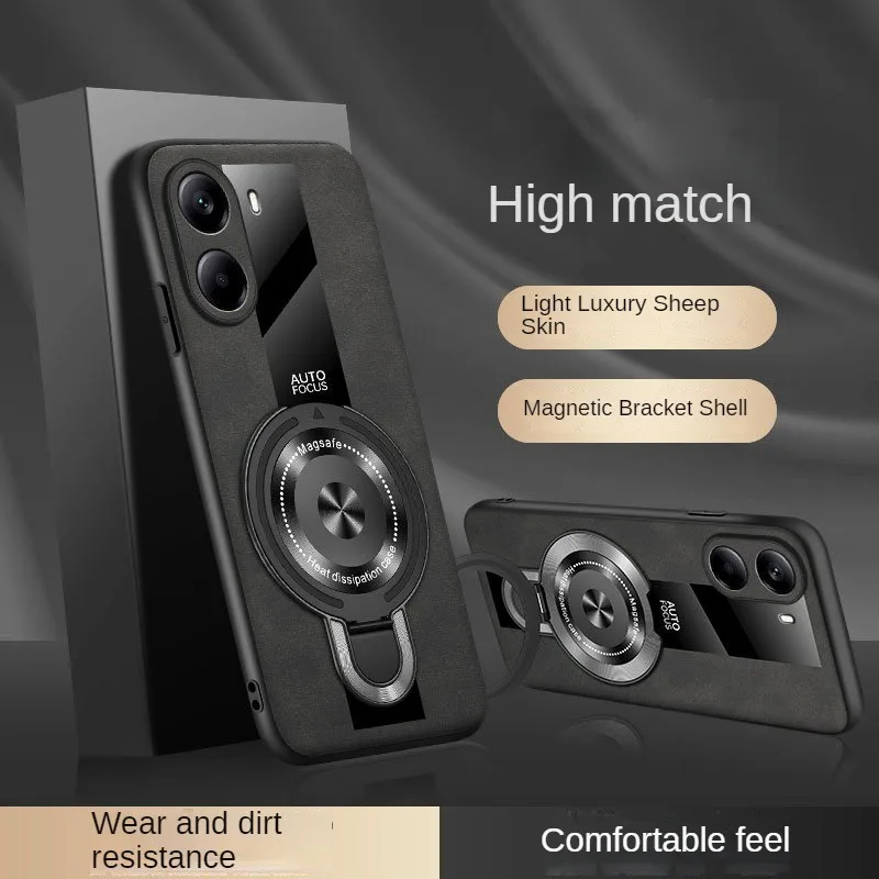 Чехол-подставка с магнитным кольцом для Xiaomi POCO X7 Pro 5G c75 Redmi Turbo 4 матовый бампер X7Pro