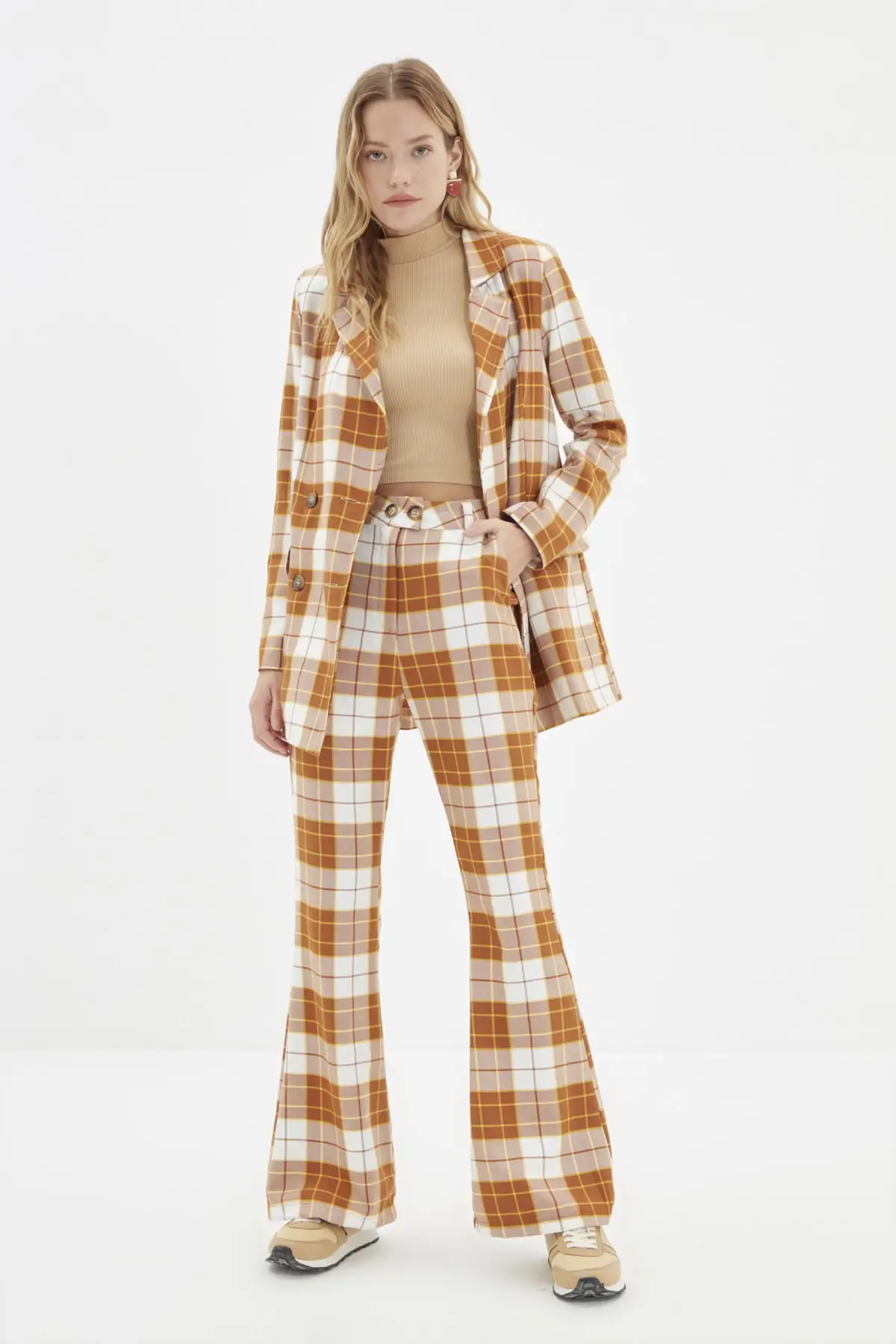 

Trendyol Plaid Pants TWOAW22PL0289