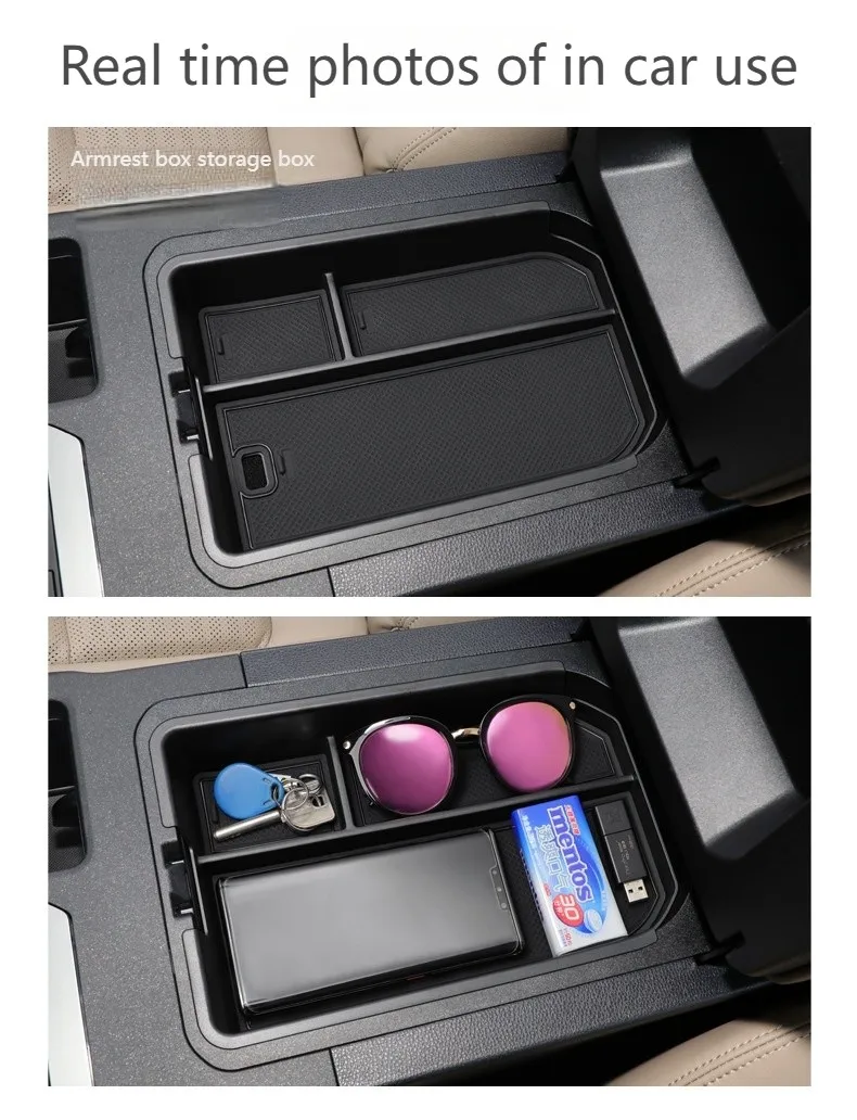 Для Toyota Prado/Land Cruiser LC250 центральный подлокотник консоль ящик для хранения поддон