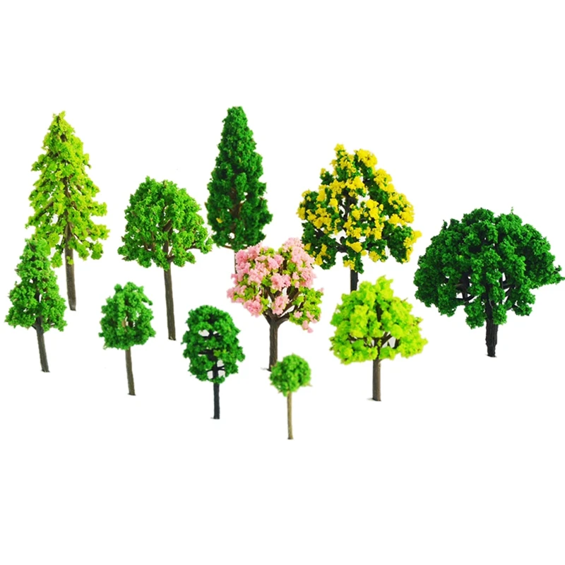 

Mini Model Trees Model Train Scenery Mixed Miniature Trees Artificial Wargame Trees Model Railroad Scenery