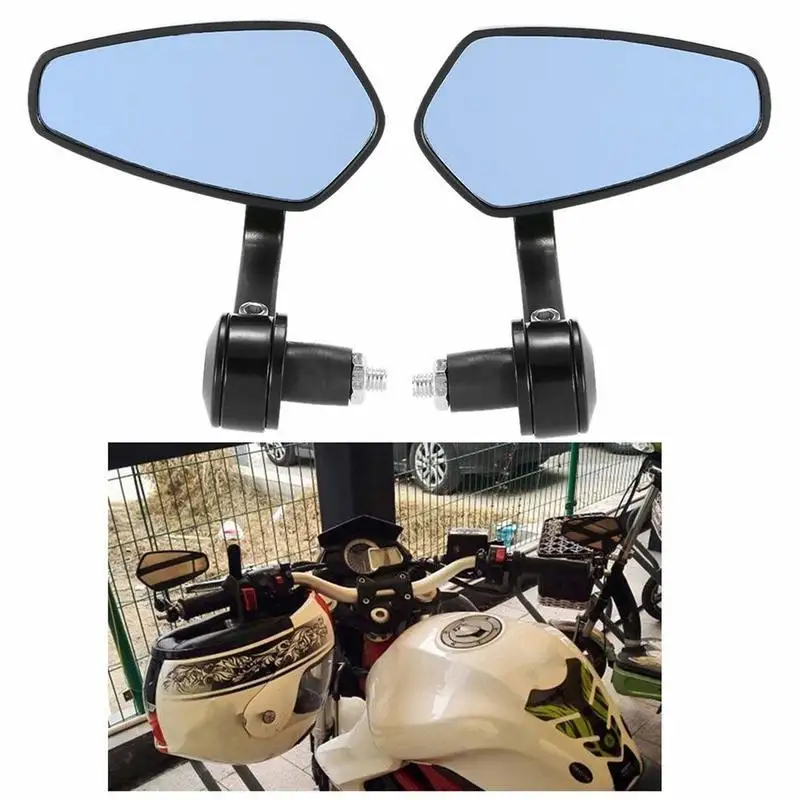 

Motorcycle Bike Cruiser Chopper ATV Aluminum 7/8'' 22mm Bar End Side Rear View Mirror For BMW Aprilia Ducati Victory
